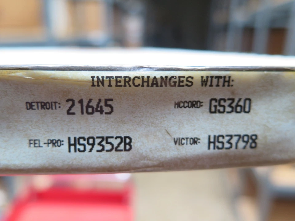 Engine Cylinder Head Gasket Set Torque Master HS32660 NOS (36-D) Foto 3 de 4