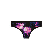 Victoria's Secret PINK Cotton Thong Panty Dark Floral