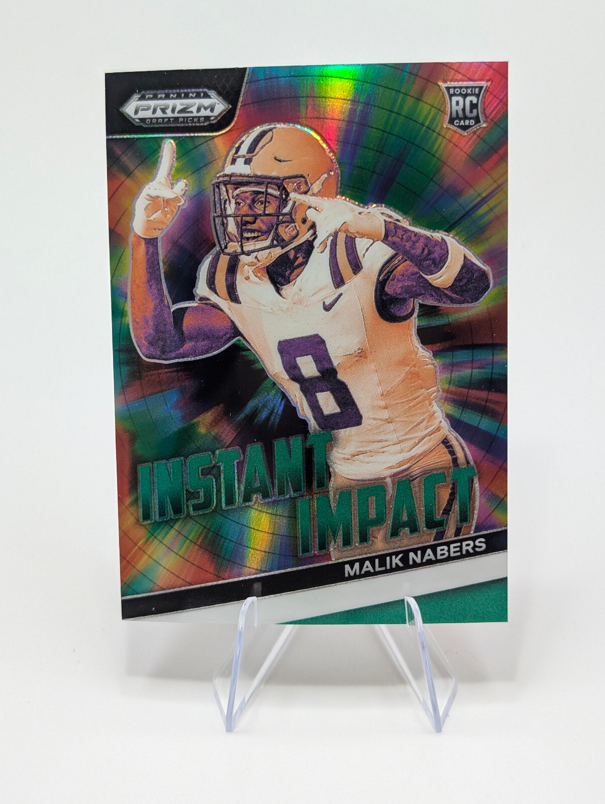 2024 Prizm Draft Picks Instant Impact #II-MN Malik Nabers Green