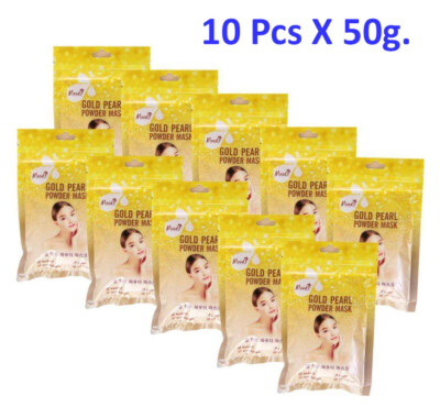 3X MASK GOLD PEARL POWDER MASK GOLD SNAIL reduce acne dark circles