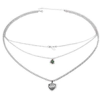 3 Layer Necklace Alloy Texture Adjustable Chain Necklace for Everyday Wear