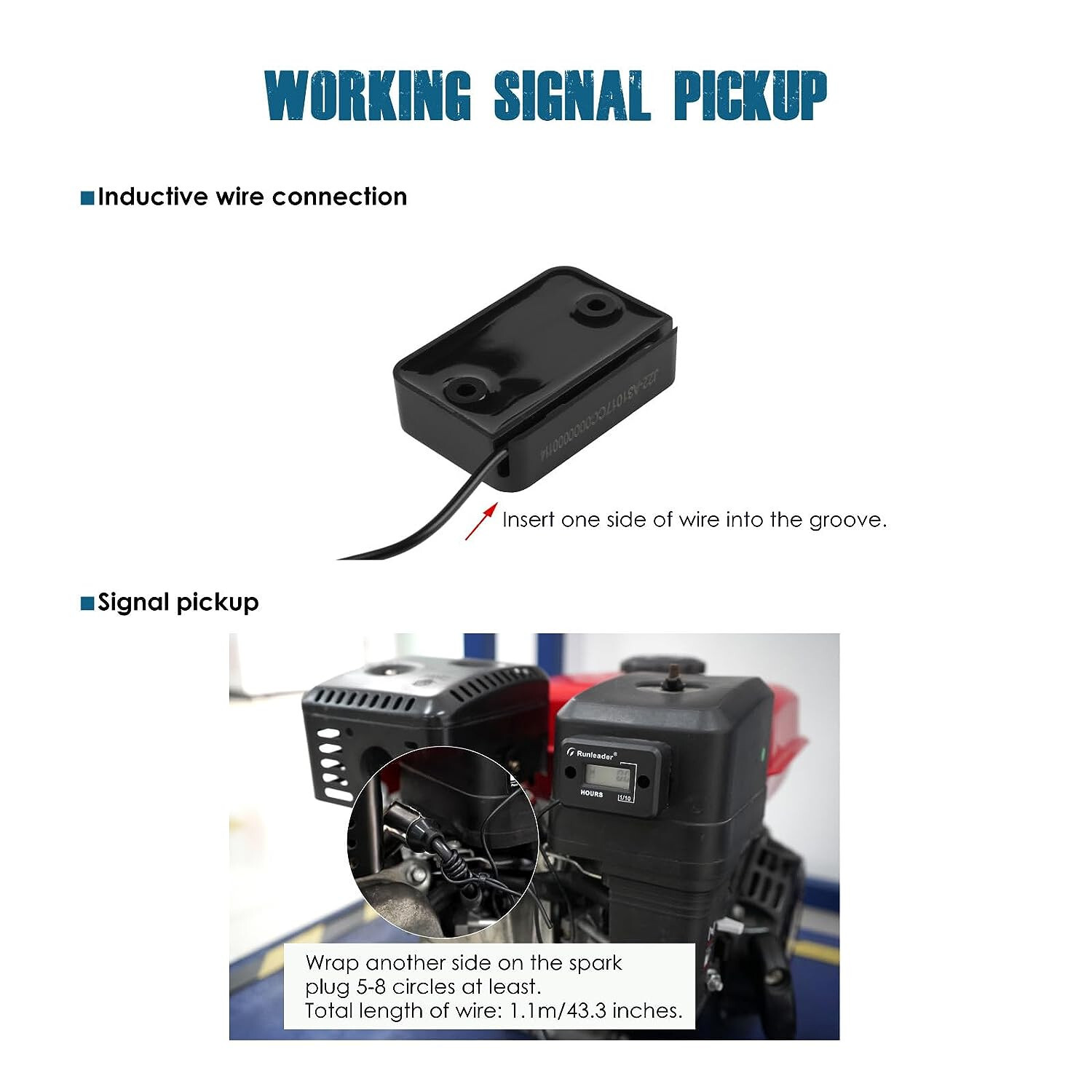 Digital Hour Meter Gauge Maintenance Reminder Small Gas Engine For Lawn