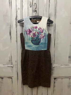 nice things paloma s novelty print floral wiggle dress 38 S
