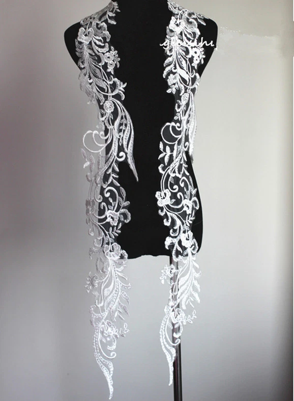 OFF WHITE Costume da sposa abito da sera abito da sera in pizzo ricamo bianco sporco 1 pz