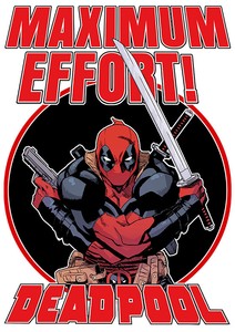 deadpool t shirt maximum effort