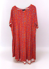 Tahari Plus Size 3X Dress Short Sleeve Stretch Knee Length Rayon Spandex