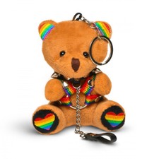 Master Series BDSM Bondage Pride Bear Keychain Accessory - Novelty Gag Gift
