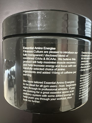 amino energise fitness culrure 150g BBE 5/23 - Picture 4 of 5