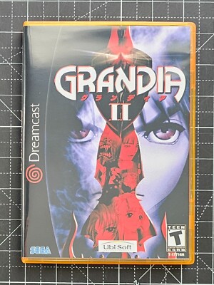 Dreamcast Grandia II 2 Custom Case -NO DISC OR MANUAL