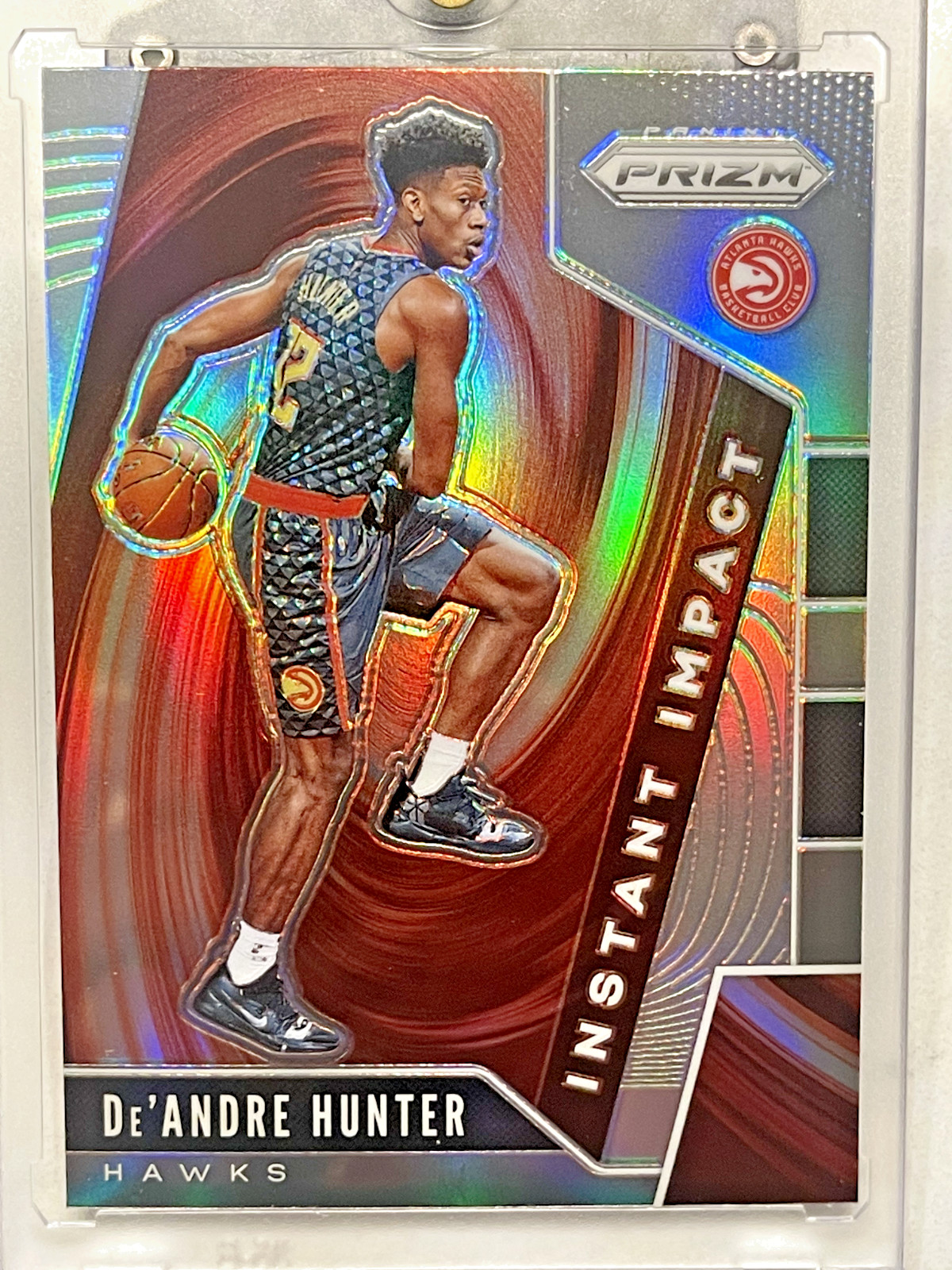 2019-20 Panini Prizm Instant Impact Silver Prizm De'Andre Hunter #4 Rookie RC