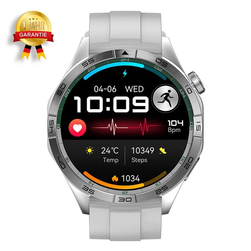 Smartwatch mit 4G/5G-SIM-Karten Unterstützung, hochauflösender Fernfoto - Bild 2 von 4