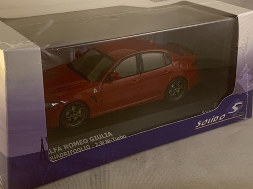 SOLIDO 4313103 ALFA ROMEO GIULIA QUADRIFOGLIO Rouge 2019 1/43