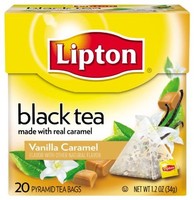 Lipton Pyramids, Vanilla Caramel 20 Ct, New, Free Shipping on sale Lipton Pyramids, Vanilla Caramel 20 Ct, New, Free Shipping on sale