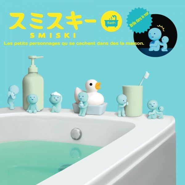 SMISKI figurine série Salle de bain figurine qui brille dans le noir en PVC