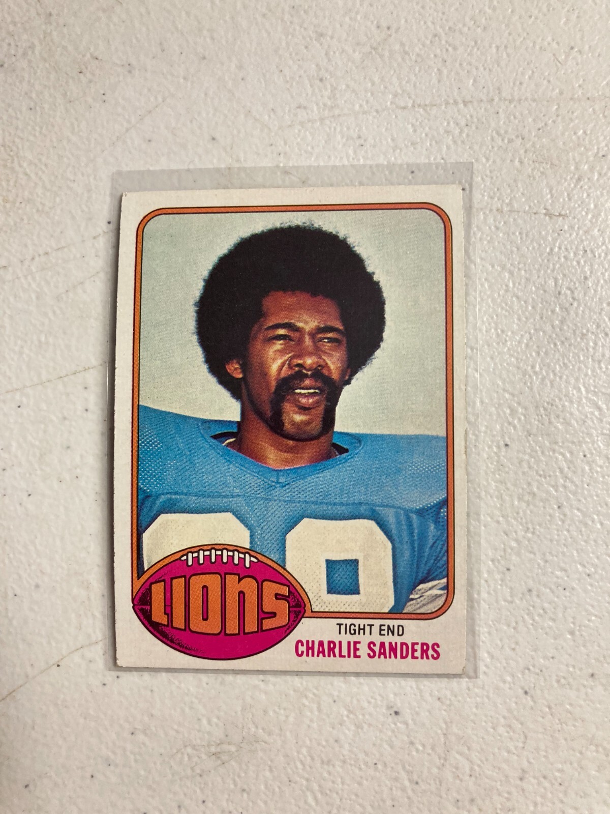 1976 Topps Football #265 charlie sanders detroit lions