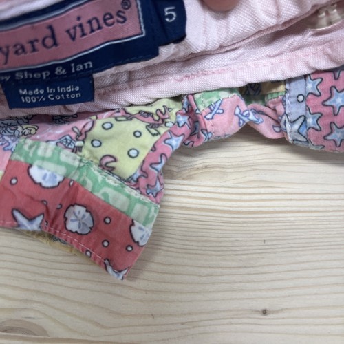 Vineyard Vines Girls Shorts 5 Patchwork Mermaids Starfish Anchors Crabs Fish B71 - Picture 8 of 13