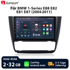 9''''Android12 Autoradio GPS Navi WIFI Carplay F�r BMW 1er E81 E82 E87 E88 04-2011