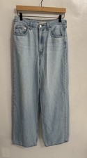 Levi's Premium Size 30 High Loose Wide Leg Jeans Light Denim Blue High Waisted