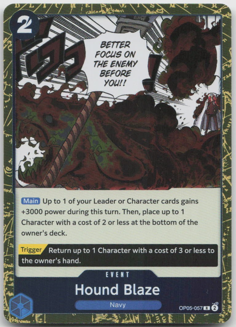 Hound Blaze (Jolly Roger Foil) OP05-057 Premium Booster -The Best- Foil