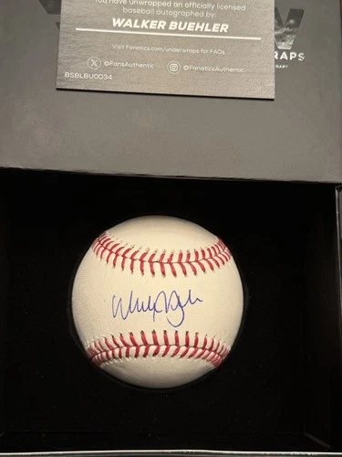 Fanatics Under Wraps Walker Buehler Autographed MLB Baseball