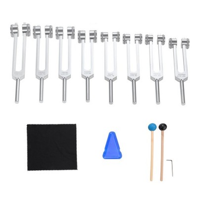 Chakra-Stimmgabel-Set, 7 Chakra-Stimmgabeln + 1 Stimmgabel für die Seelenau4069