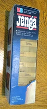 Original JENGA Wood Block Game, Complete in Box with Loading Tray Milton Bradley