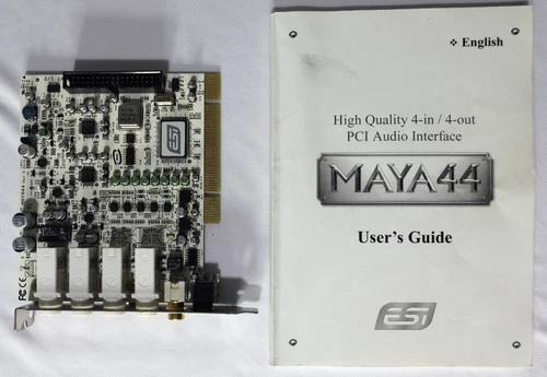 ESI MAYA44 PCI Audio Interface 4-in / 4-out Sound Card with Manual