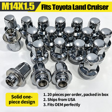 M14x1.5 Oem Chrome Wheel Lug Nuts For Toyota Tacoma Tundra 4runner Lexus Lx M14x1.5 Oem Chrome Wheel Lug Nuts For Toyota Tacoma Tundra 4runner Lexus Lx
