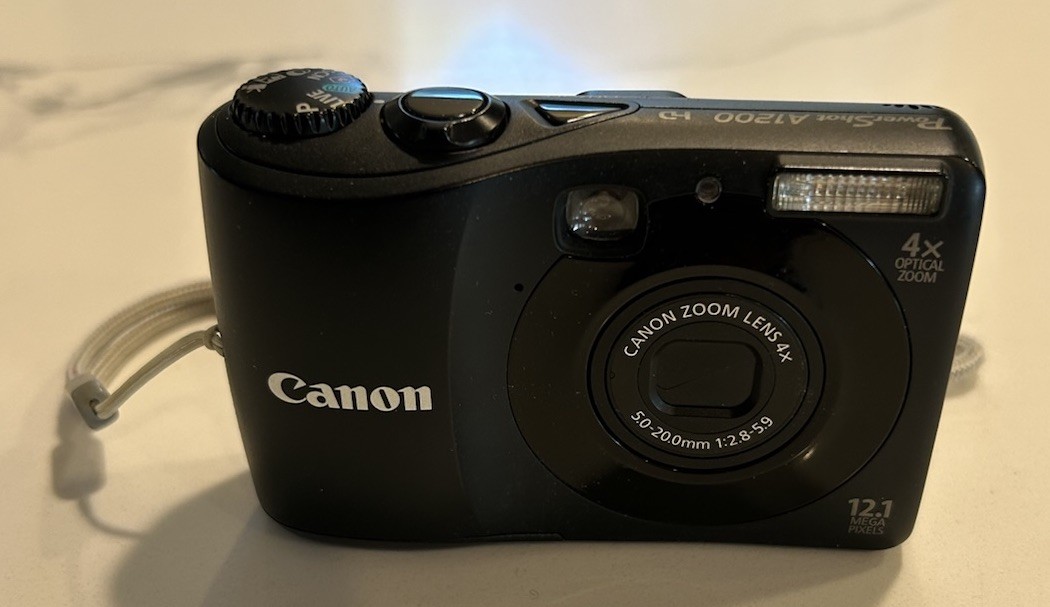 Canon PowerShot A1200 12.1MP Digital Camera - Black for sale