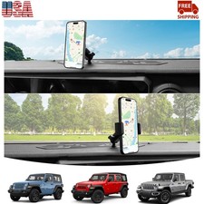 For 2018-2023 Jeep Wrangler JL JT Metal Dash Phone Bracket with Extension Rack