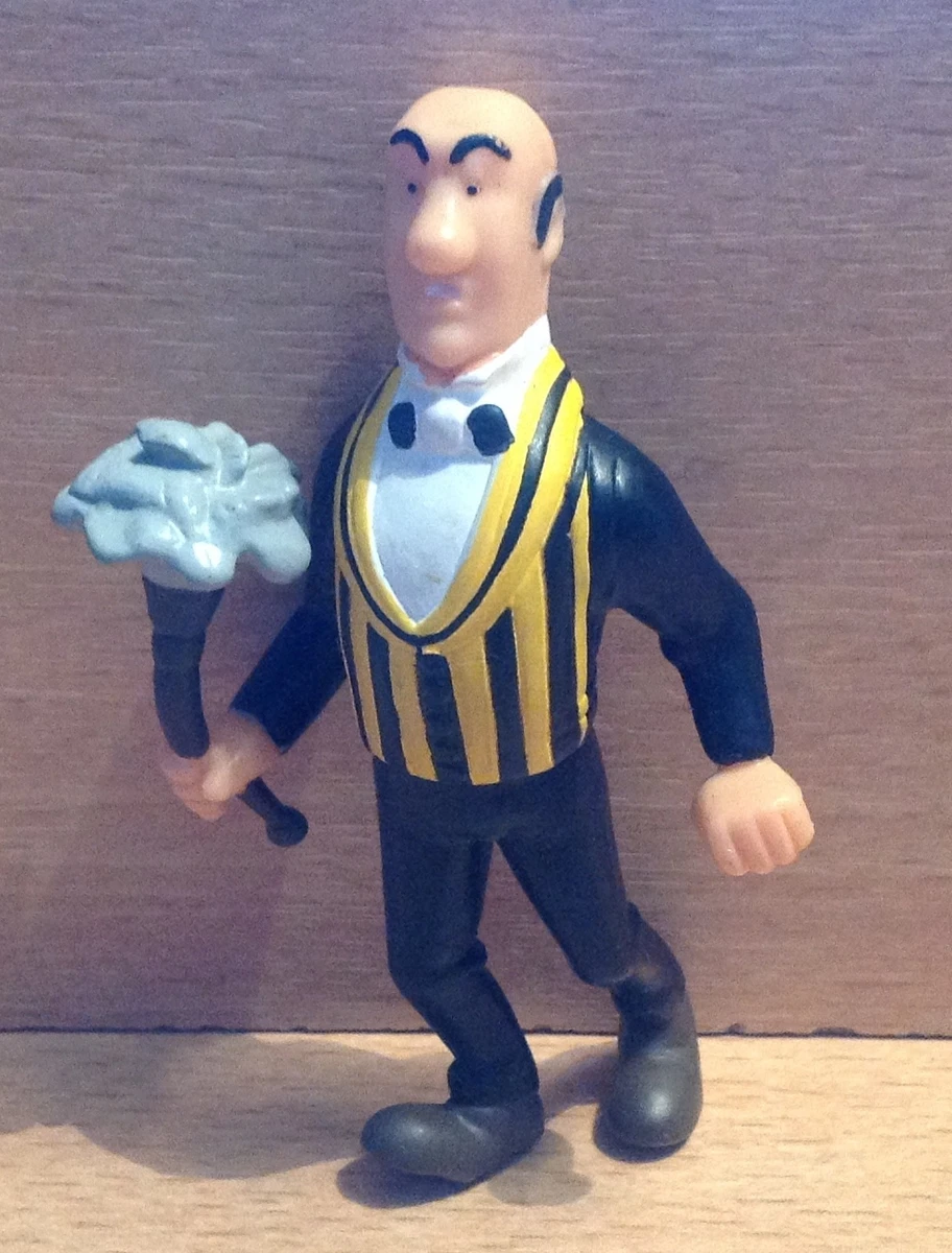 FIGURINE PVC PLASTOY TINTIN KUIFJE HERGE 1994 NESTOR LE MAJORDOME