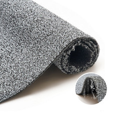 Prato sintetico grigio tappeto erboso 6 mm al metro resistente alle intemperie giardino balcone terrazza