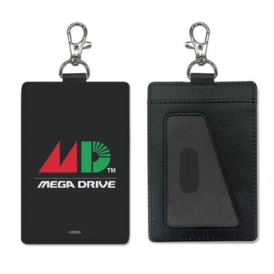 Mega Drive Logo Pass folder (swivel hook& D-ring) 10.5cm×7cm