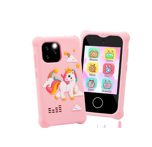 Kinder Handy 2.8in Touchscreen Smartphone mit Dual Kamera Kinderhandy Spielzeug - Afbeelding 3 van 9