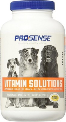 ProSense Vitamin Solutions 90 Count, Chewable Tablets for Dogs, Helps Support Ov