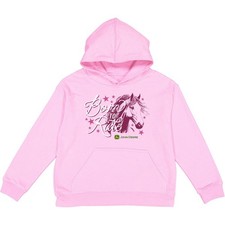 LP88777 - John Deere Youth Pink Born To Ride Hoodie XL