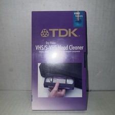 TDK VHS Dry Type Video Tape VCR Head Cleaner New sealed In Package