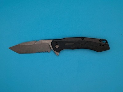 Kershaw Analyst Folding Knife 3.25'' 8Cr13Mov Steel Blade Black GRN Handle 2062ST
