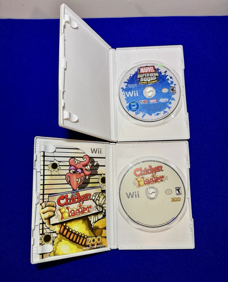 Lote Wii Marvel Super Hero Squad: Comic Combat & Chicken Blaster! 2 jogos - Imagem 4 de 4