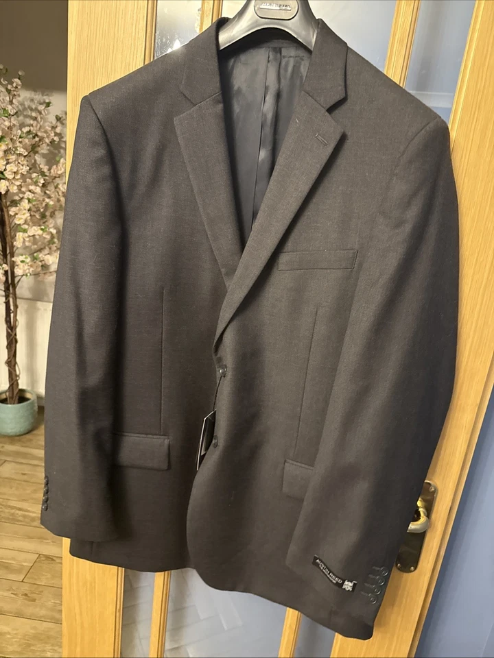 Austin Reed Westminster Men’s Grey Wool Blazer Jacket 48L NEW Other £299 - Image 3 of 4
