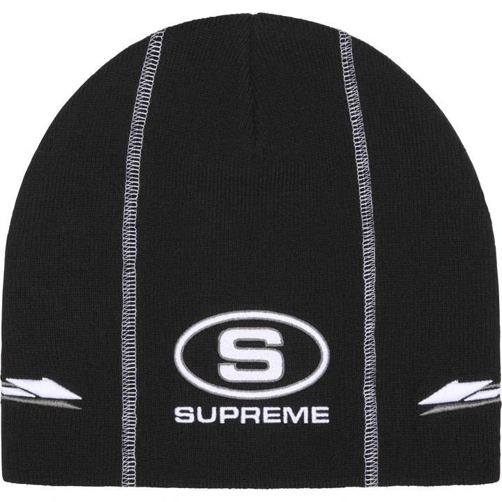 Supreme Racing Panel Beanie Black