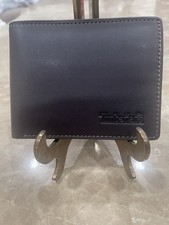 Timberland Men's Leather Bifold Wallet with Coin Pocket Brown New