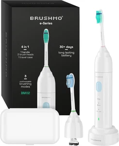 Brushmo E-Series Electric Sonic Toothbrush - Rechargeable Screw-On Electronic To