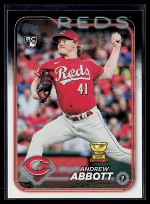 2024 Topps ANDREW ABBOTT RC #214 Cincinnati Reds