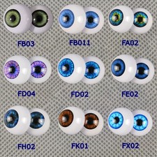 Half Round Acrylic Eyes Eyeballs for DIY Realistic Reborn Dolls BJD/OOAK Babies