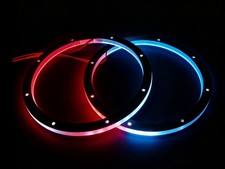 2PCS 6.5'' Chasing LED Speaker Lights Car Audio System Customizable Sound Lights