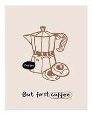 Stylish Coffee Themed Wall Art Poster for Home Decor Premium Quality