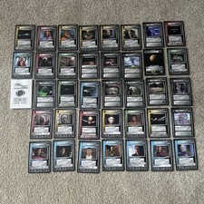 Star Trek TNG CCG Bundle x37 Cards Various + Rules Booklet Decipher 1996 Lot