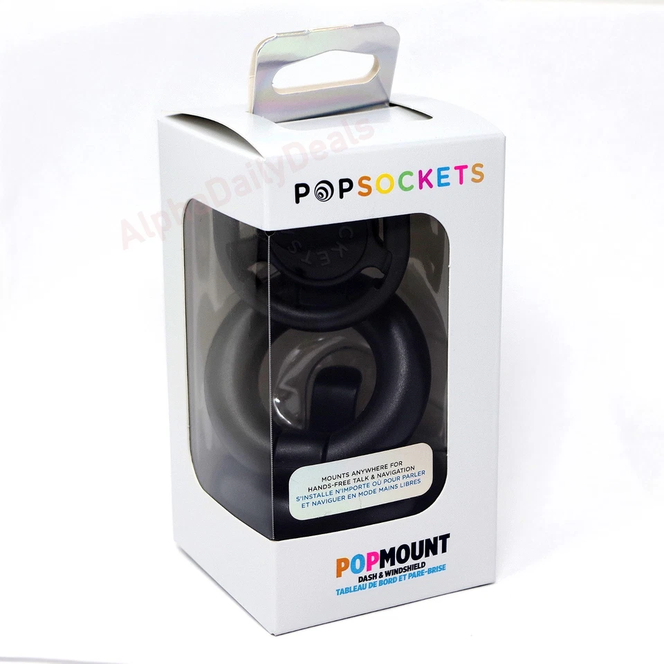 Pacote com 2 PopSockets PopMount painel de carro suporte para telefone mesa - Imagem 2 de 3