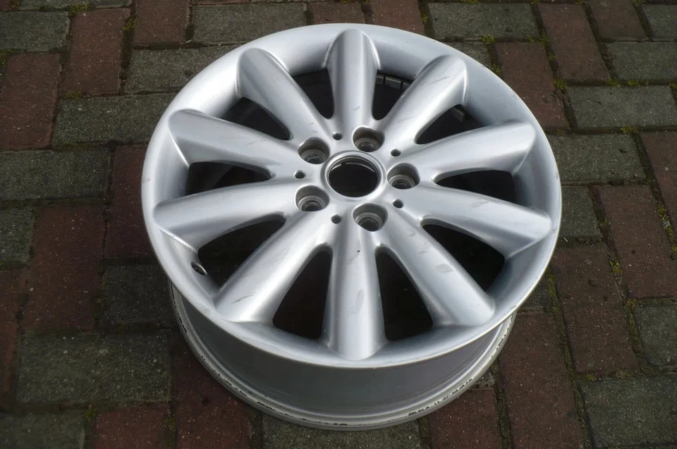 1x Alufelge 17 Zoll 7.0" 5x112 54ET Glanz Silber Mini F57 F56 F55 Rim Wheel - Bild 3 von 4